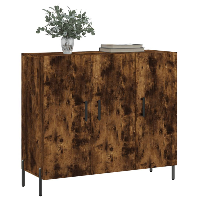 Dulap, stejar fumuriu, 90x34x80 cm, lemn compozit WALTI