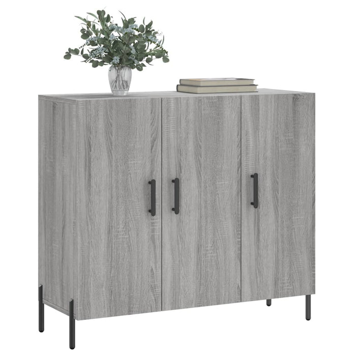 Dulap, gri sonoma, 90x34x80 cm, lemn compozit WALTI