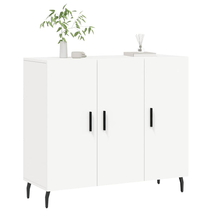 Dulap, alb, 90x34x80 cm, lemn compozit - WALTI WALTI