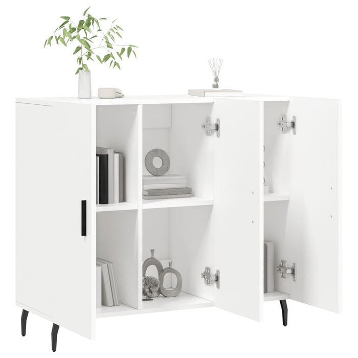 Dulap, alb, 90x34x80 cm, lemn compozit - WALTI WALTI