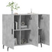 Dulap, gri beton, 90x34x80 cm, lemn compozit - WALTI WALTI