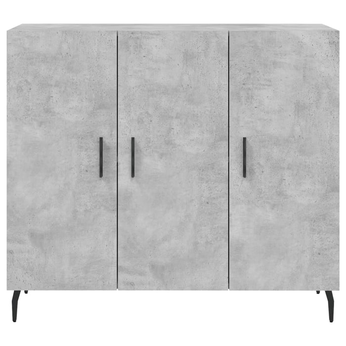 Dulap, gri beton, 90x34x80 cm, lemn compozit - WALTI WALTI