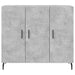 Dulap, gri beton, 90x34x80 cm, lemn compozit - WALTI WALTI