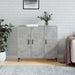 Dulap, gri beton, 90x34x80 cm, lemn compozit - WALTI WALTI