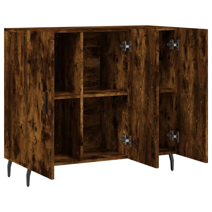 Dulap, stejar fumuriu, 90x34x80 cm, lemn compozit - WALTI WALTI