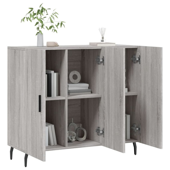 Dulap, gri sonoma, 90x34x80 cm, lemn compozit - WALTI WALTI