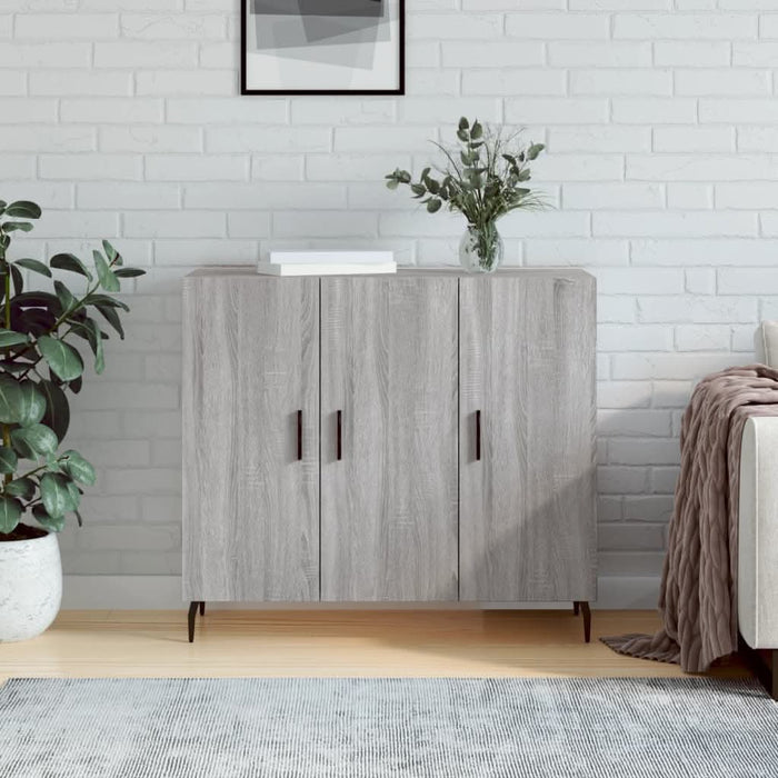 Dulap, gri sonoma, 90x34x80 cm, lemn compozit - WALTI WALTI