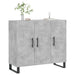 Dulap, gri beton, 90x34x80 cm, lemn compozit - WALTI WALTI