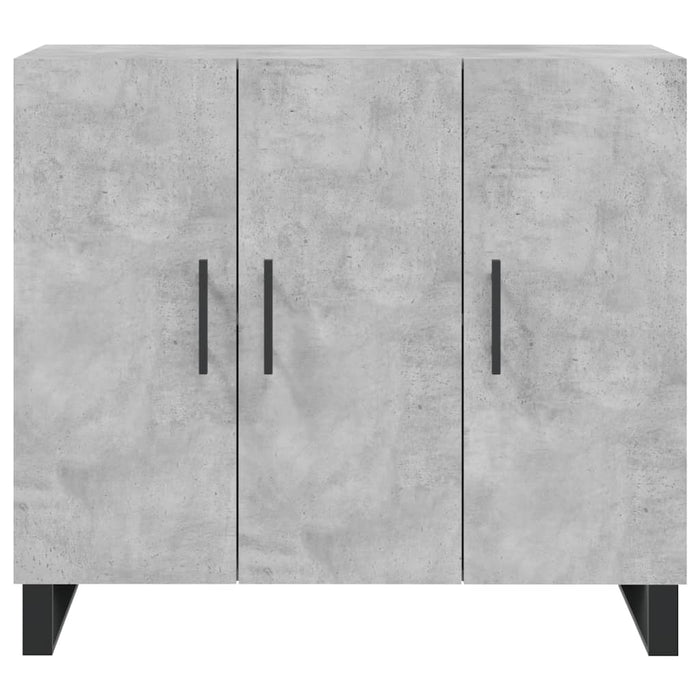 Dulap, gri beton, 90x34x80 cm, lemn compozit - WALTI WALTI