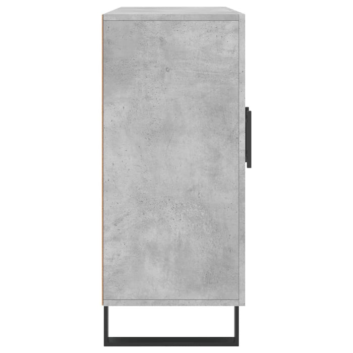 Dulap, gri beton, 90x34x80 cm, lemn compozit - WALTI WALTI
