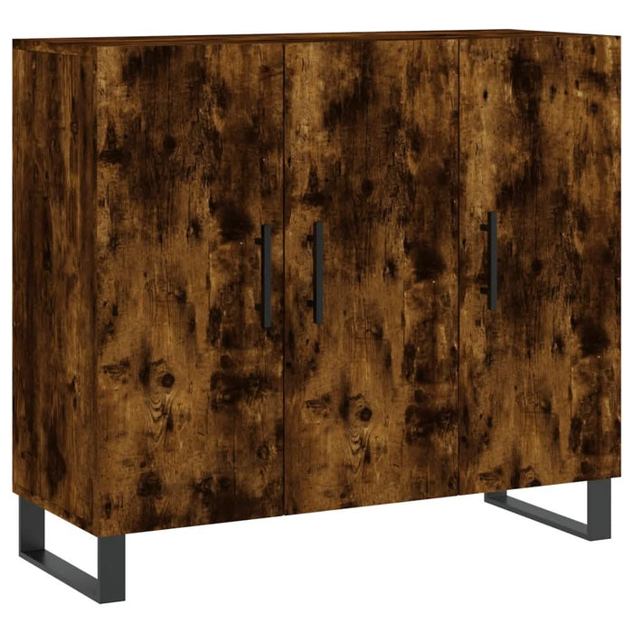 Dulap, stejar fumuriu, 90x34x80 cm, lemn compozit - WALTI WALTI