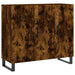 Dulap, stejar fumuriu, 90x34x80 cm, lemn compozit - WALTI WALTI