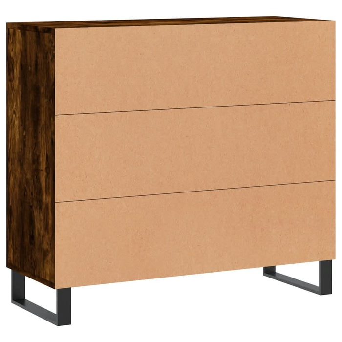 Dulap, stejar fumuriu, 90x34x80 cm, lemn compozit - WALTI WALTI