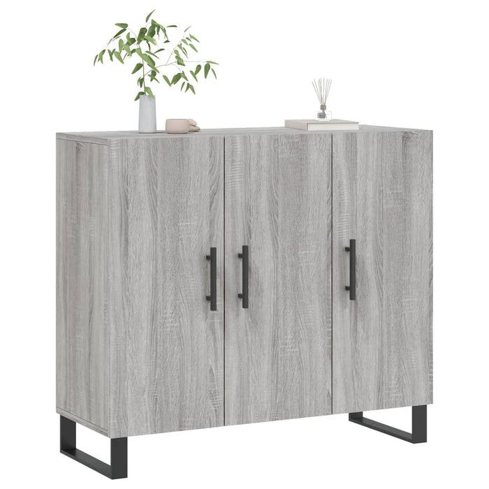 Dulap, gri sonoma, 90x34x80 cm, lemn compozit WALTI