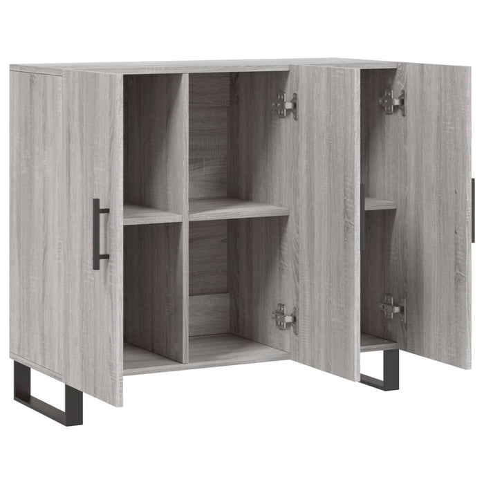 Dulap, gri sonoma, 90x34x80 cm, lemn compozit WALTI