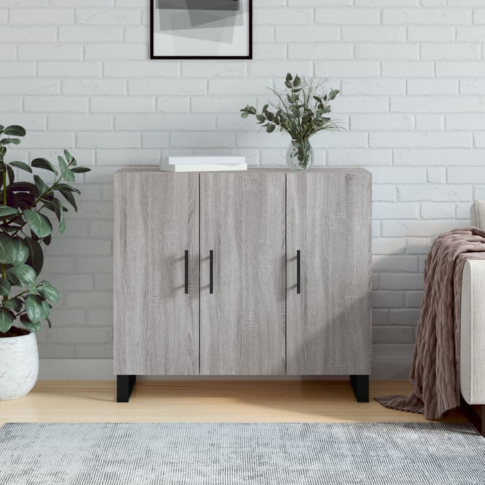 Dulap, gri sonoma, 90x34x80 cm, lemn compozit WALTI