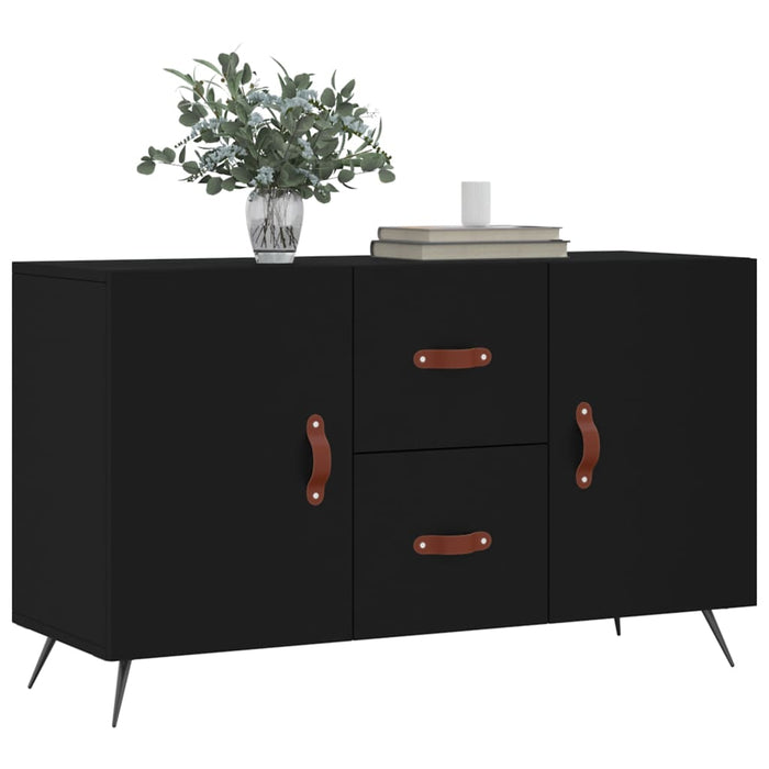 Dulap, negru, 100x36x60 cm, lemn compozit WALTI