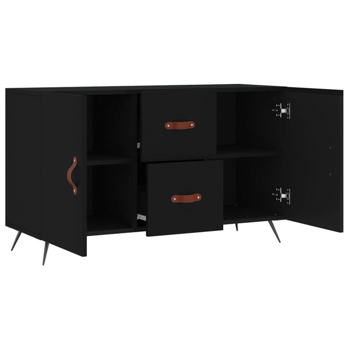 Dulap, negru, 100x36x60 cm, lemn compozit WALTI