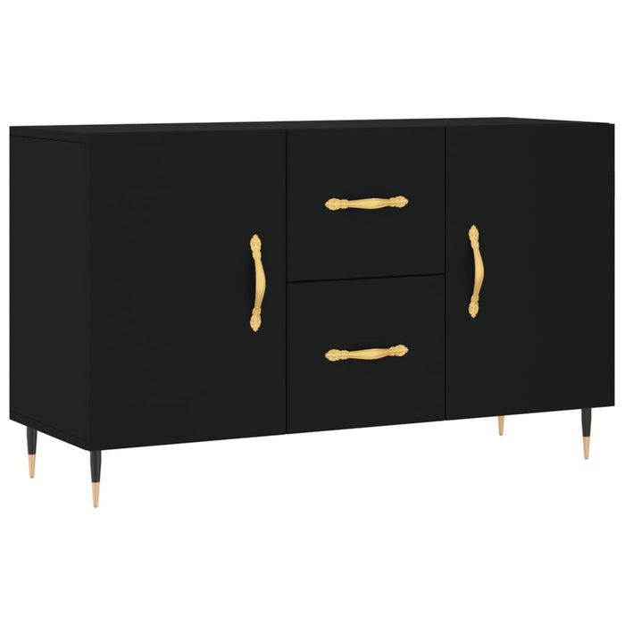 Dulap, negru, 100x36x60 cm, lemn compozit WALTI
