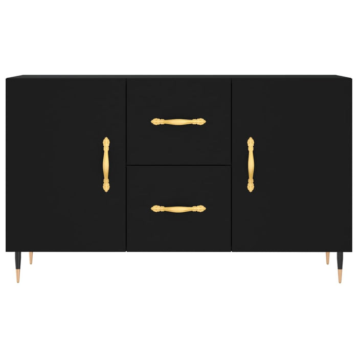 Dulap, negru, 100x36x60 cm, lemn compozit WALTI