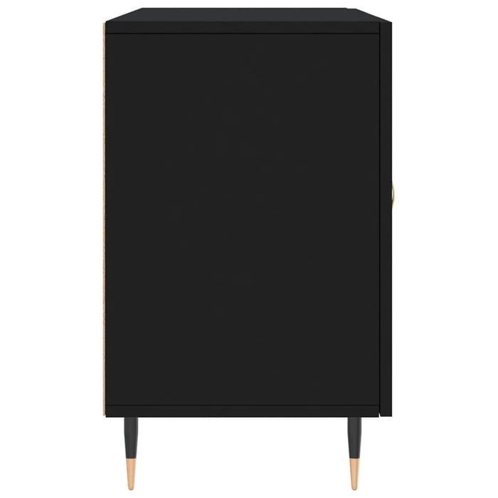Dulap, negru, 100x36x60 cm, lemn compozit WALTI