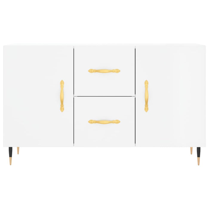 Dulap, alb extralucios, 100x36x60 cm, lemn compozit WALTI
