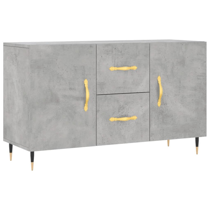 Dulap, gri beton, 100x36x60 cm, lemn compozit - WALTI WALTI