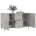 Dulap, gri beton, 100x36x60 cm, lemn compozit - WALTI WALTI