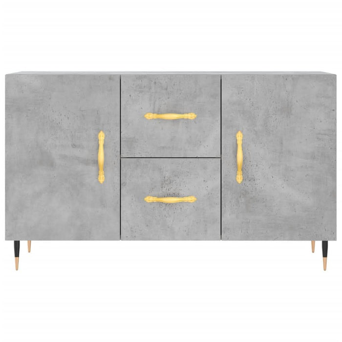 Dulap, gri beton, 100x36x60 cm, lemn compozit - WALTI WALTI