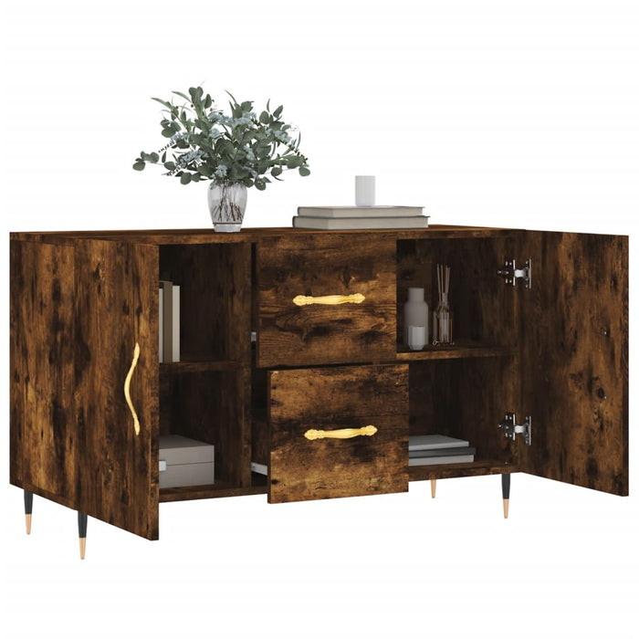 Dulap, stejar fumuriu, 100x36x60 cm, lemn compozit - WALTI WALTI