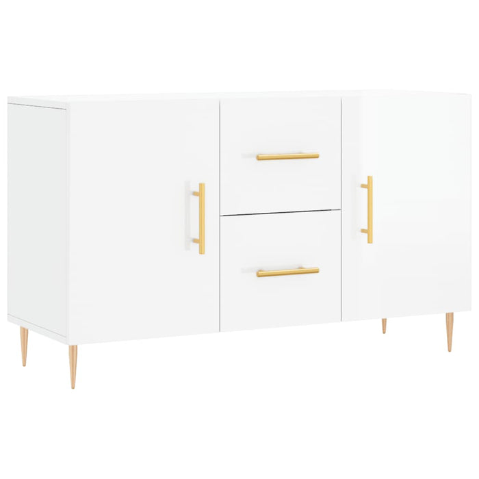 Dulap, alb extralucios, 100x36x60 cm, lemn compozit WALTI