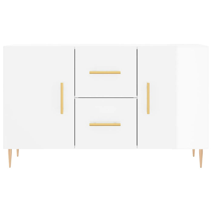 Dulap, alb extralucios, 100x36x60 cm, lemn compozit WALTI