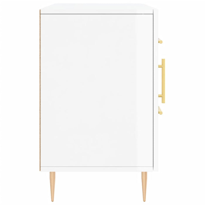 Dulap, alb extralucios, 100x36x60 cm, lemn compozit WALTI