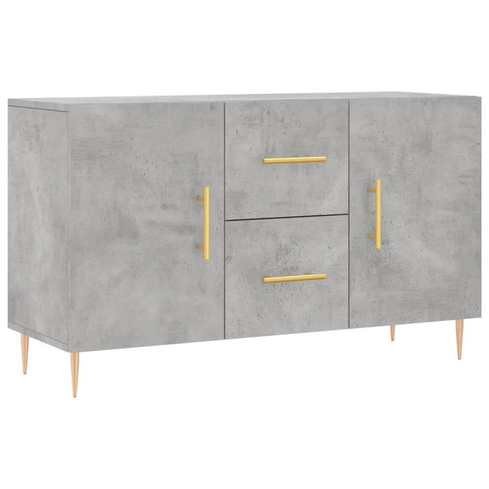 Dulap, gri beton, 100x36x60 cm, lemn compozit - WALTI WALTI