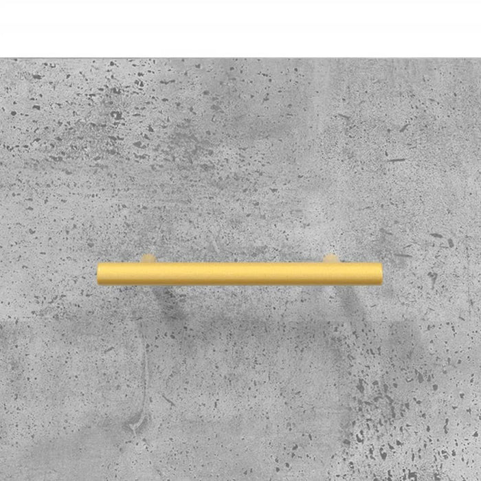 Dulap, gri beton, 100x36x60 cm, lemn compozit - WALTI WALTI