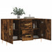 Dulap, stejar fumuriu, 100x36x60 cm, lemn compozit - WALTI WALTI