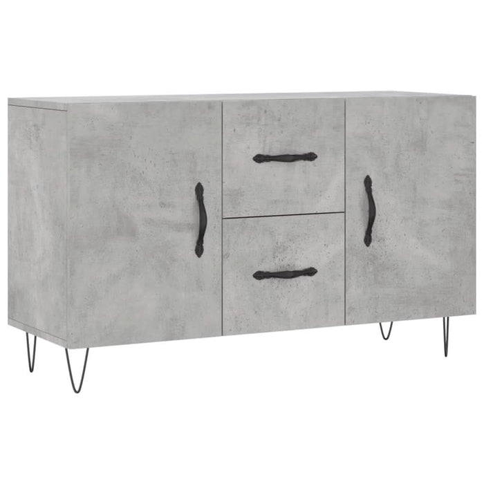 Dulap, gri beton, 100x36x60 cm, lemn compozit - WALTI WALTI