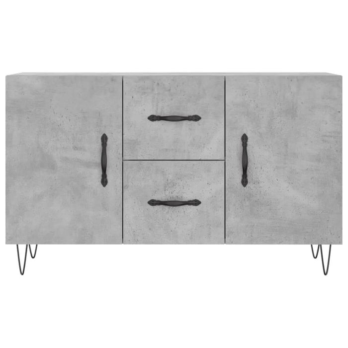 Dulap, gri beton, 100x36x60 cm, lemn compozit - WALTI WALTI