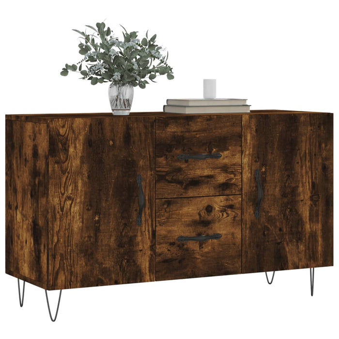 Dulap, stejar fumuriu, 100x36x60 cm, lemn compozit - WALTI WALTI