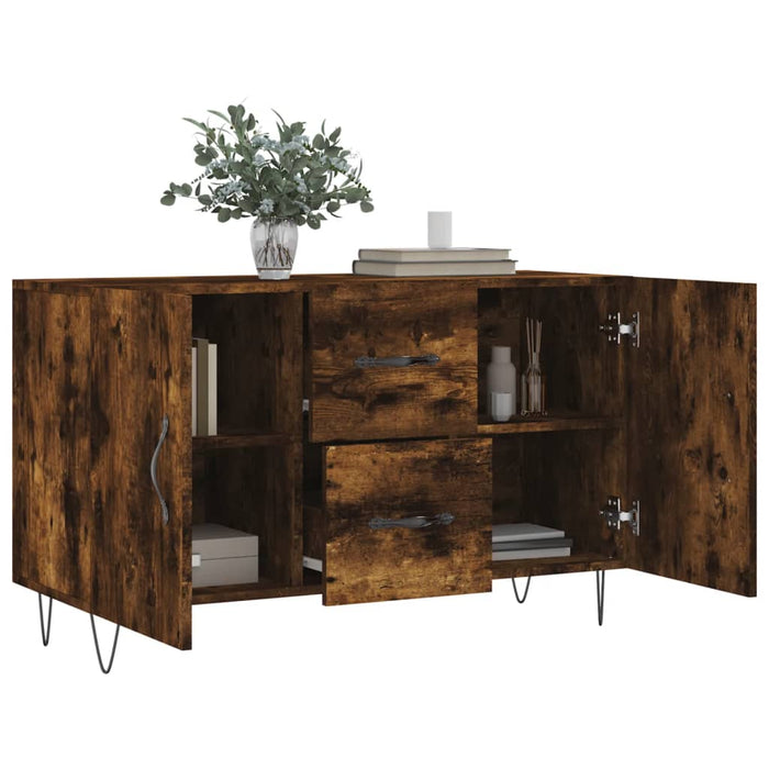 Dulap, stejar fumuriu, 100x36x60 cm, lemn compozit - WALTI WALTI