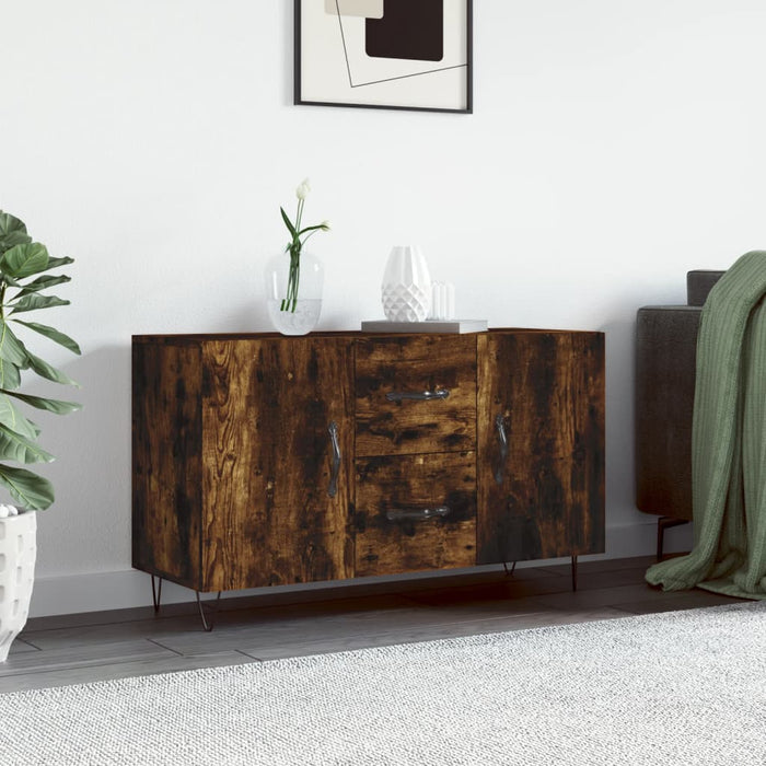 Dulap, stejar fumuriu, 100x36x60 cm, lemn compozit - WALTI WALTI