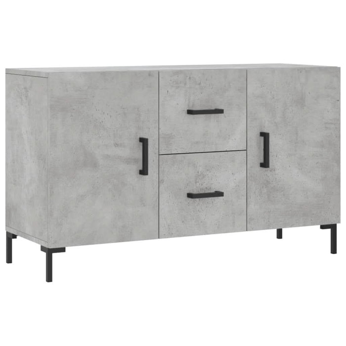 Dulap, gri beton, 100x36x60 cm, lemn compozit - WALTI WALTI