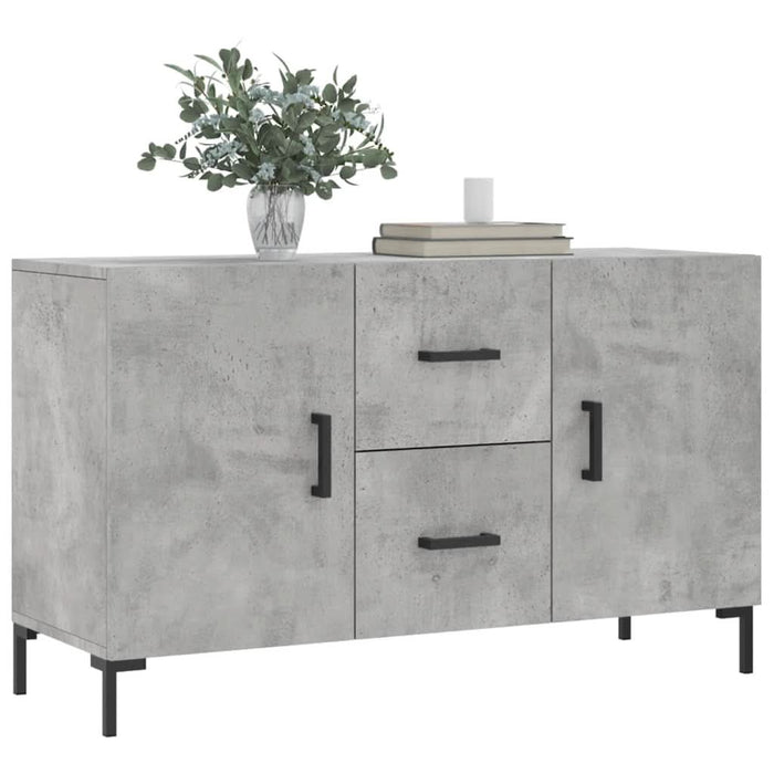 Dulap, gri beton, 100x36x60 cm, lemn compozit - WALTI WALTI