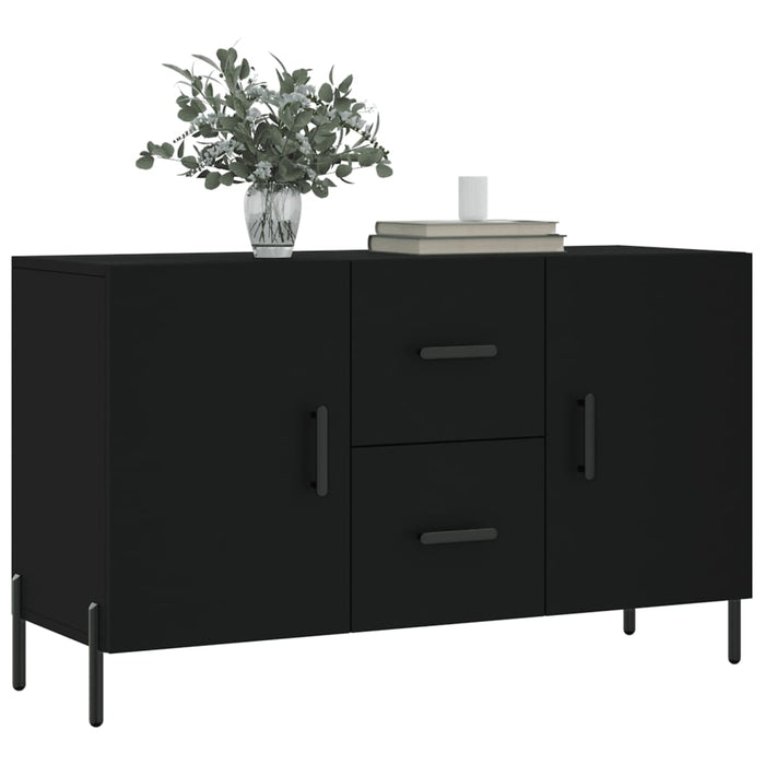 Dulap, negru, 100x36x60 cm, lemn compozit WALTI