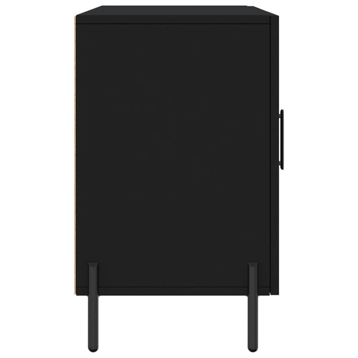 Dulap, negru, 100x36x60 cm, lemn compozit WALTI
