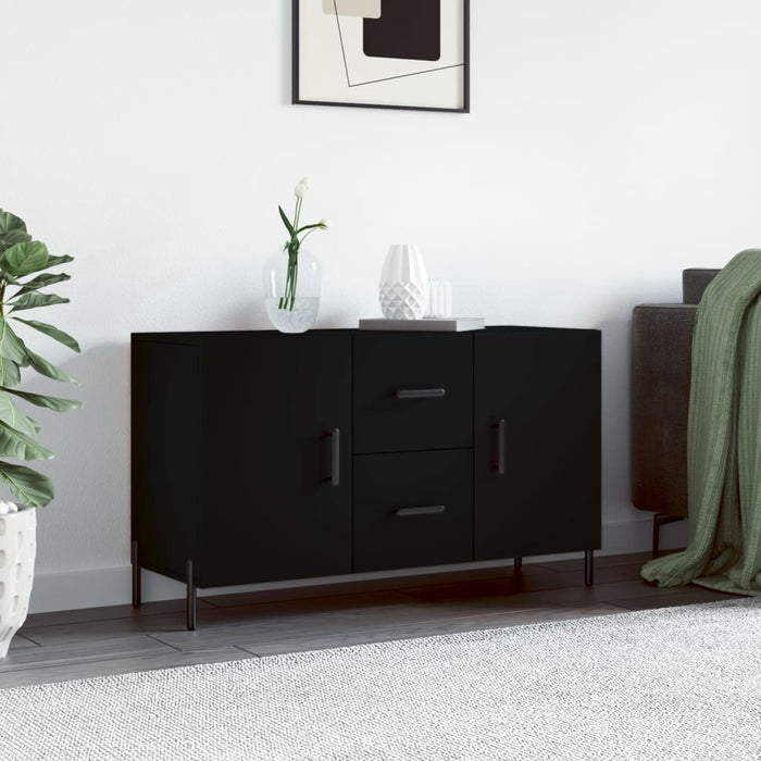 Dulap, negru, 100x36x60 cm, lemn compozit WALTI