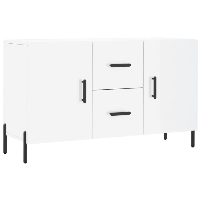 Dulap, alb extralucios, 100x36x60 cm, lemn compozit WALTI