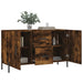 Dulap, stejar fumuriu, 100x36x60 cm, lemn compozit - WALTI WALTI
