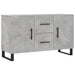Dulap, gri beton, 100x36x60 cm, lemn compozit - WALTI WALTI
