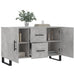 Dulap, gri beton, 100x36x60 cm, lemn compozit - WALTI WALTI
